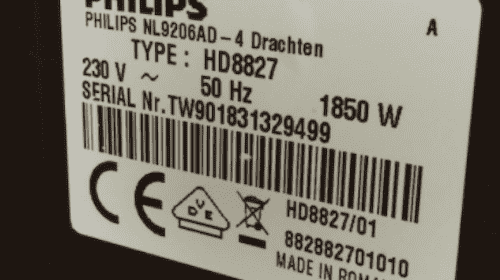 machine label